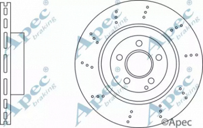 APEC BRAKING dsk3213 -  Тормозной диск